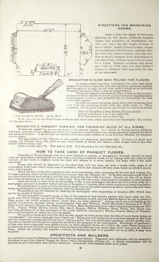 Boughton & Linville: Parquet Floors: 1889: Page 30