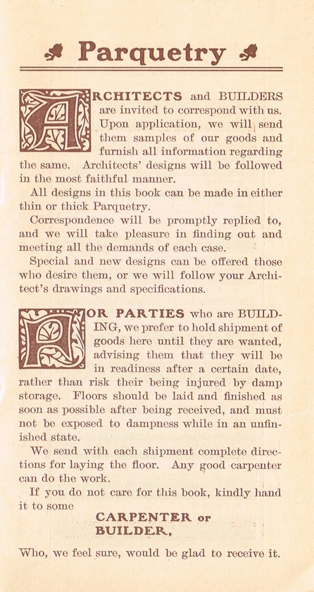 Parquet Floors & Borders: 1892: Page 5