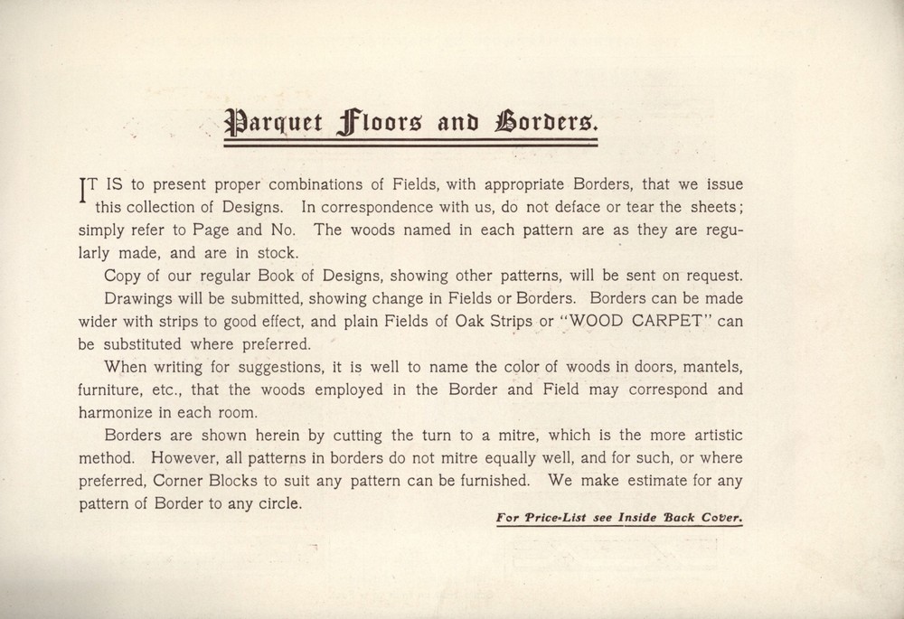 Parquet Floors & Borders: 1903: Page 3