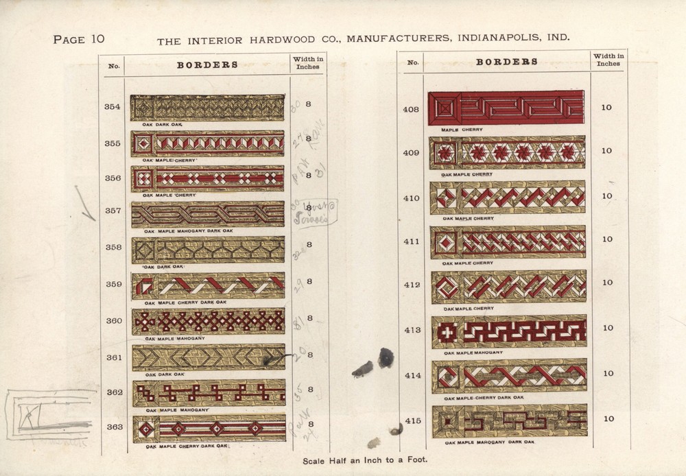 Parquet Floors & Borders: 1903: Page 10