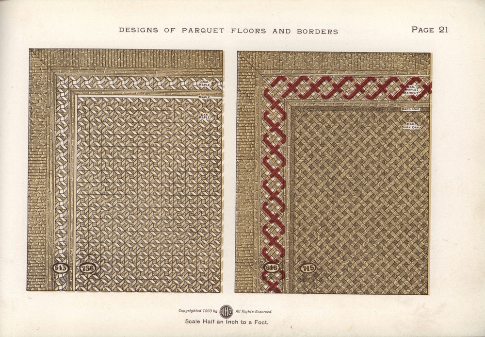 Parquet Floors & Borders: 1903: Page 21