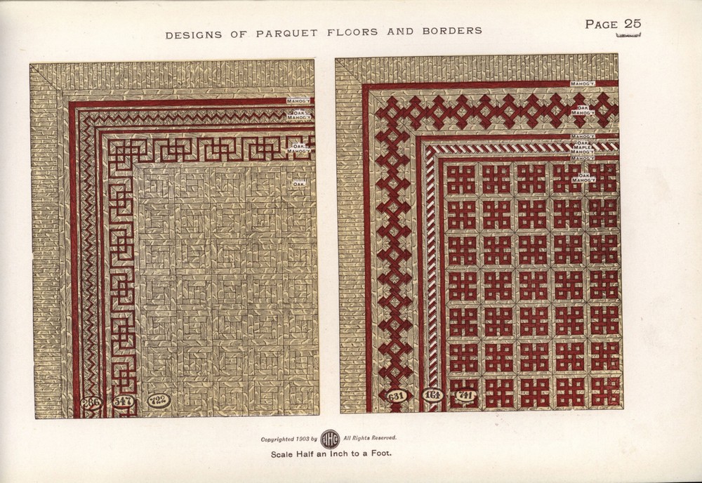 Parquet Floors & Borders: 1903: Page 25