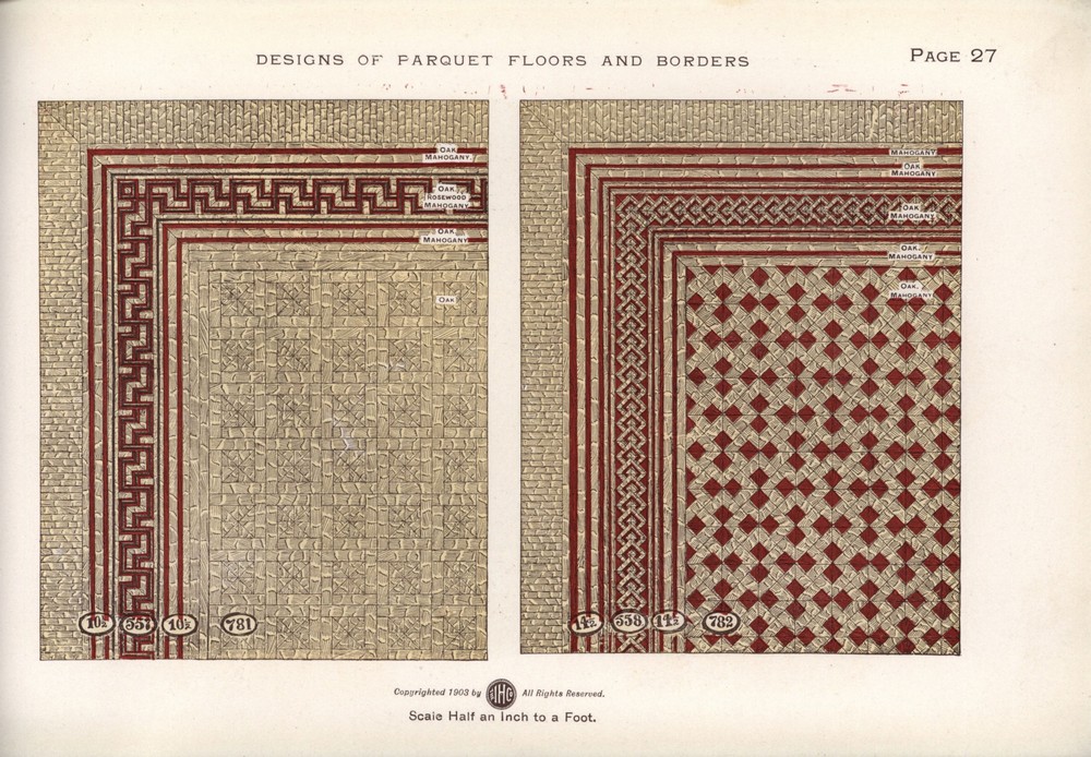 Parquet Floors & Borders: 1903: Page 27