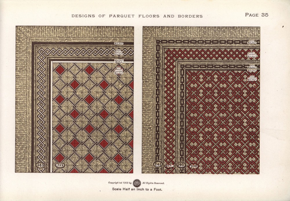 Parquet Floors & Borders: 1903: Page 35