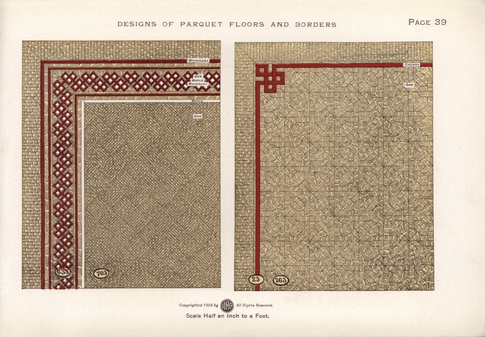 Parquet Floors & Borders: 1903: Page 39