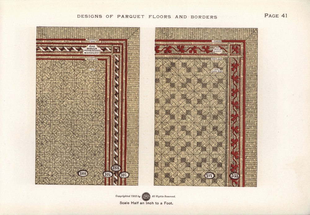 Parquet Floors & Borders: 1903: Page 41