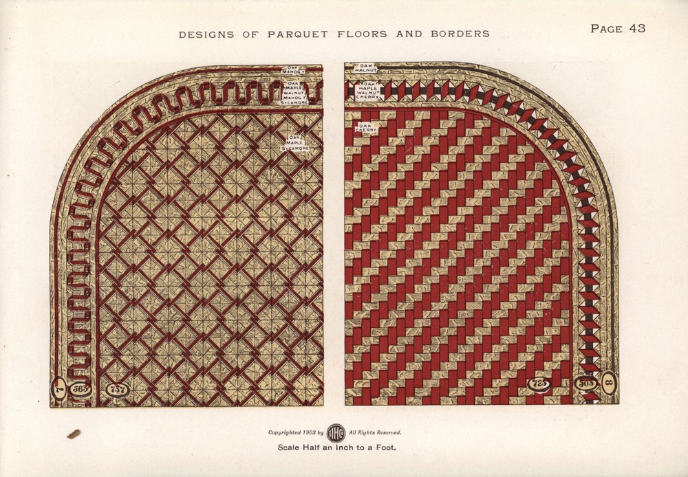 Parquet Floors & Borders: 1903: Page 43