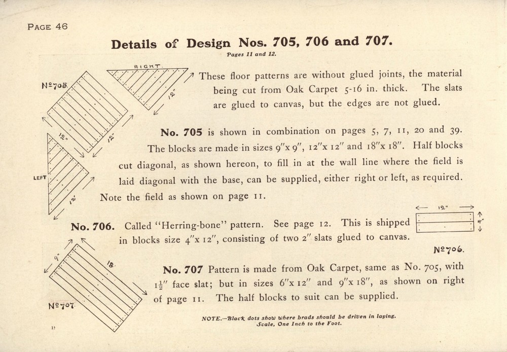 Parquet Floors & Borders: 1903: Page 48