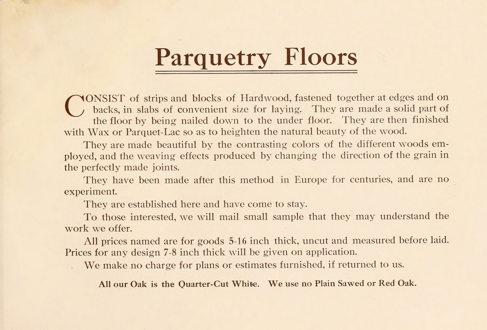 Parquet Floors & Borders: 1911: Page 6