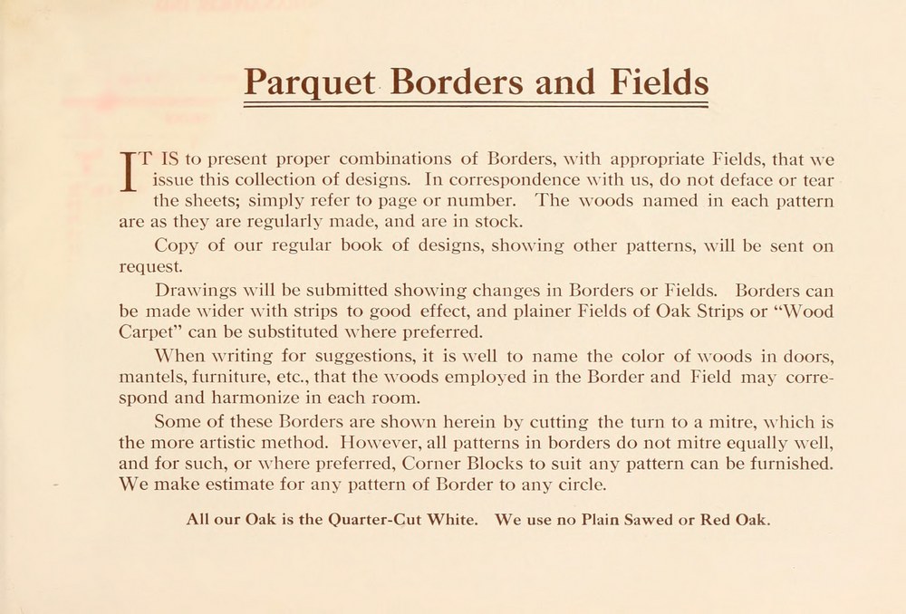 Parquet Floors & Borders: 1911: Page 7