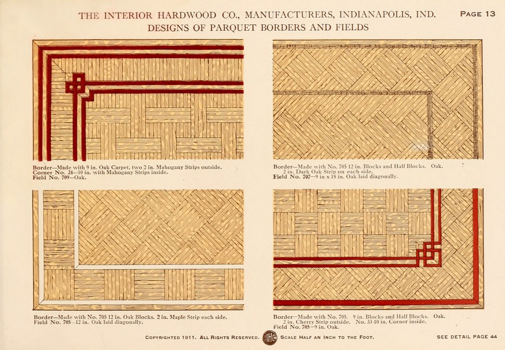 Parquet Floors & Borders: 1911: Page 13