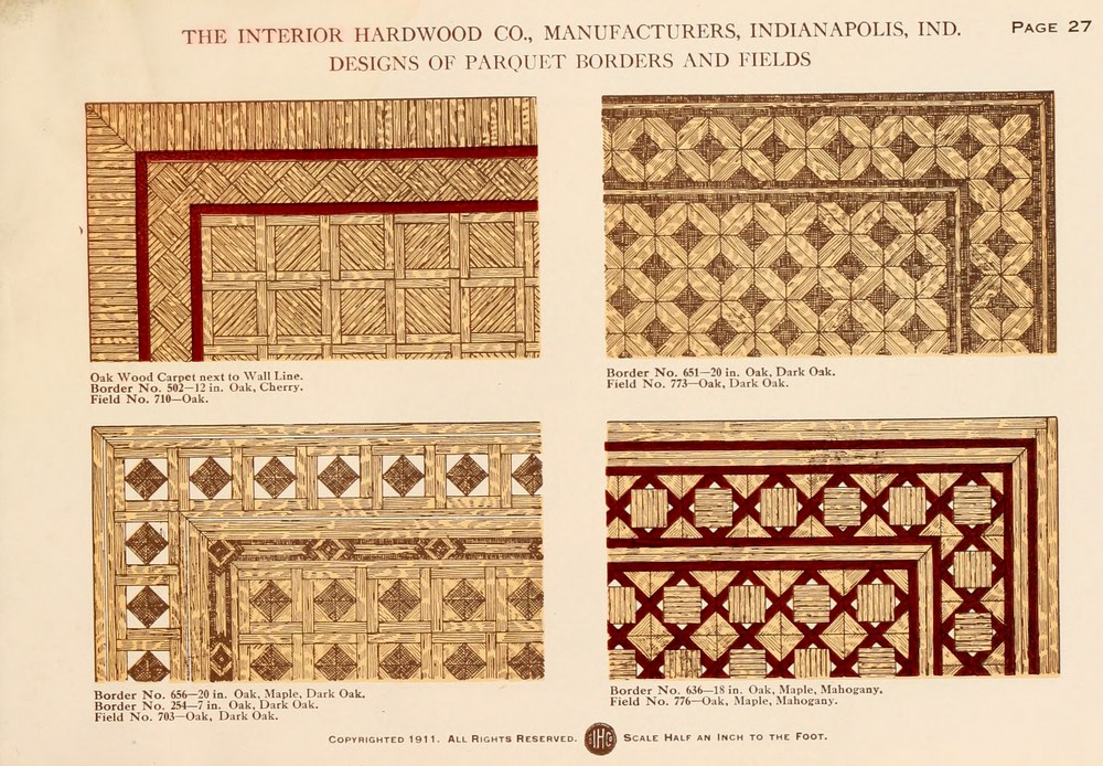 Parquet Floors & Borders: 1911: Page 27