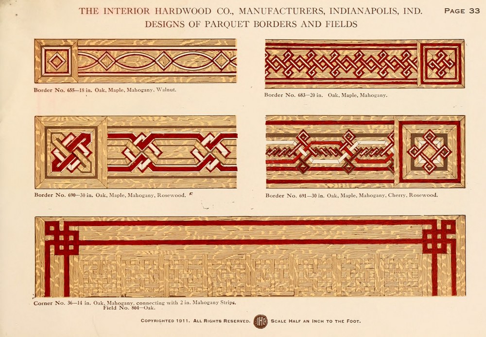 Parquet Floors & Borders: 1911: Page 33