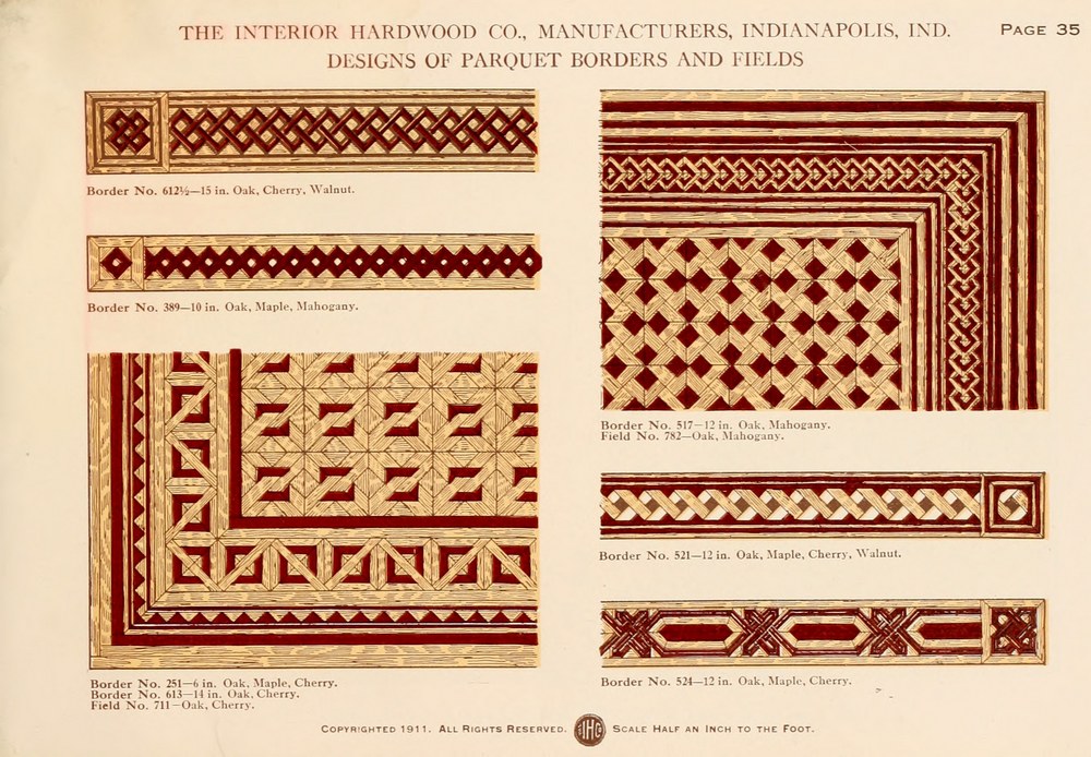 Parquet Floors & Borders: 1911: Page 35