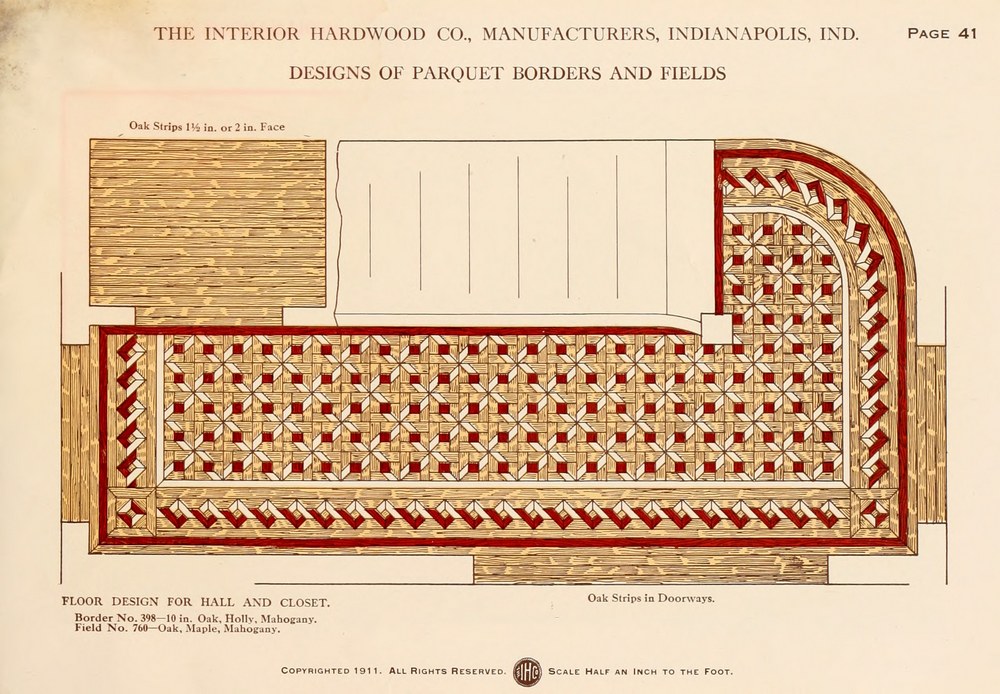 Parquet Floors & Borders: 1911: Page 41