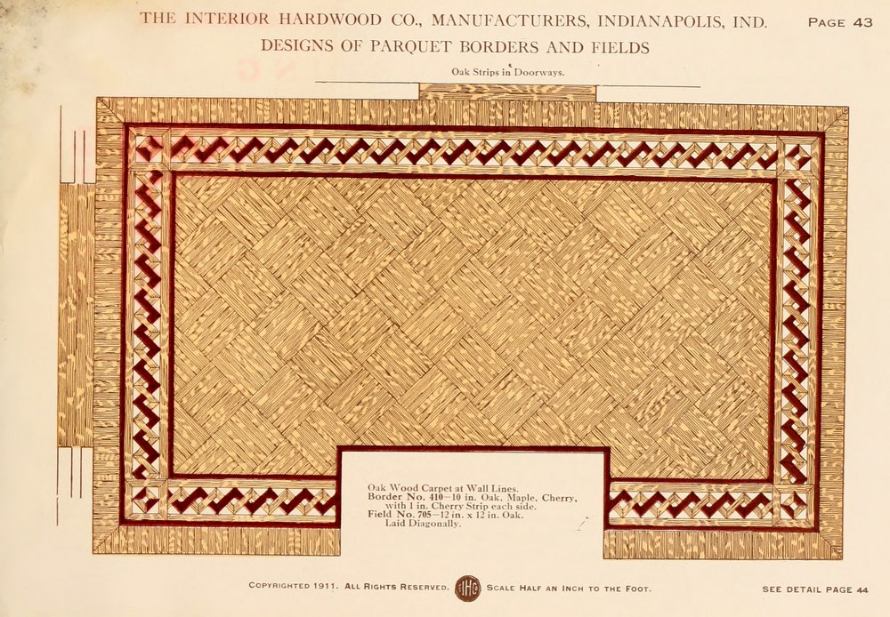 Parquet Floors & Borders: 1911: Page 43