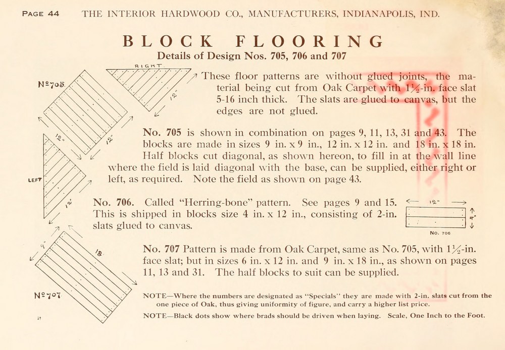 Parquet Floors & Borders: 1911: Page 44