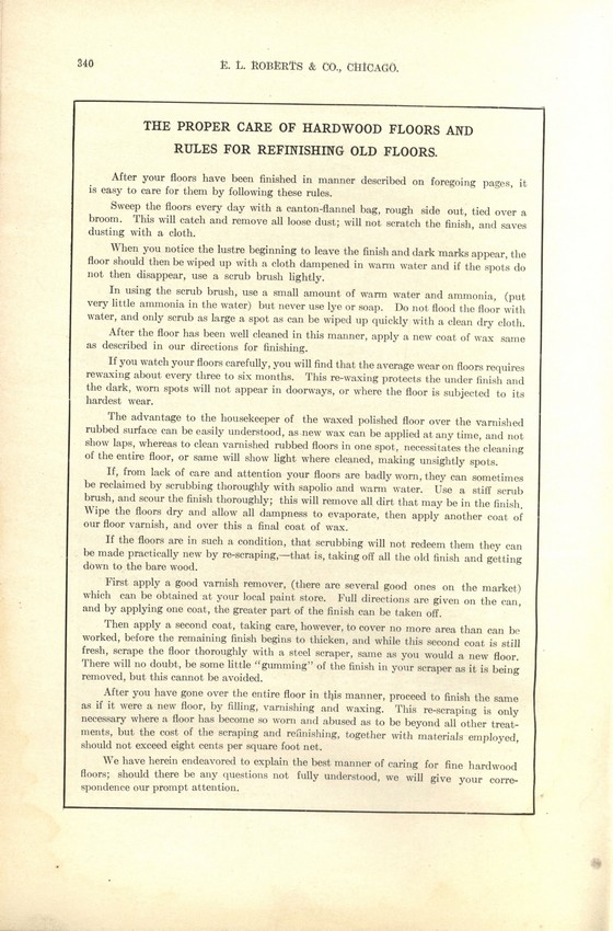 E.L. Roberts & Co General Cat: 1908 Extract: Page 340