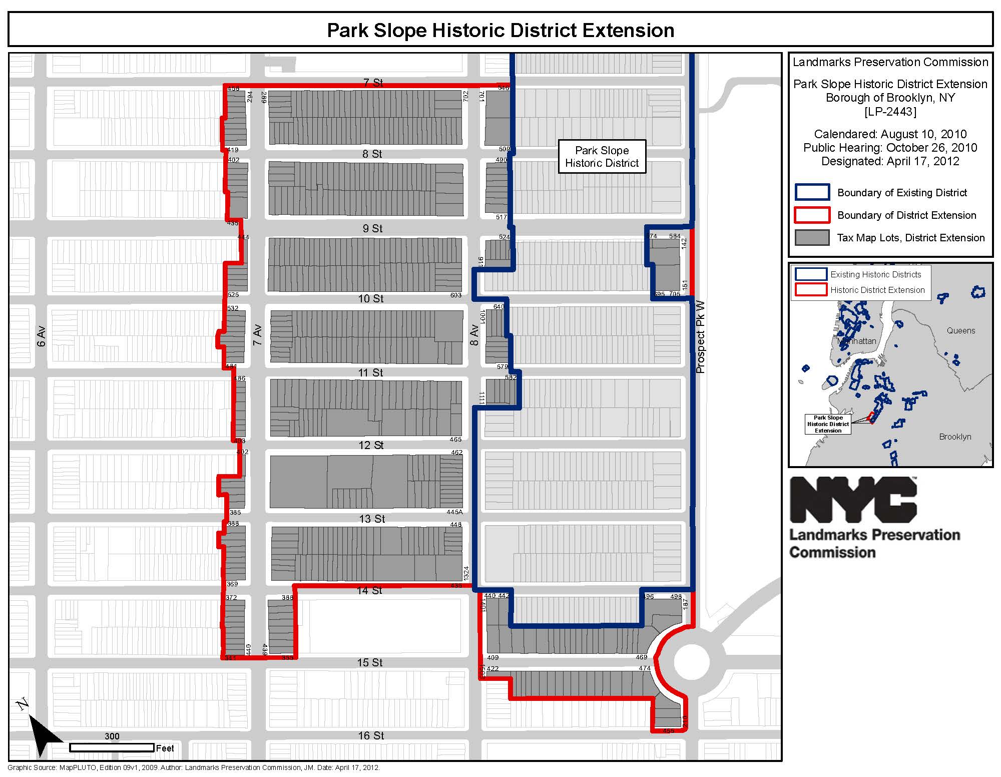 Park Slope extension map